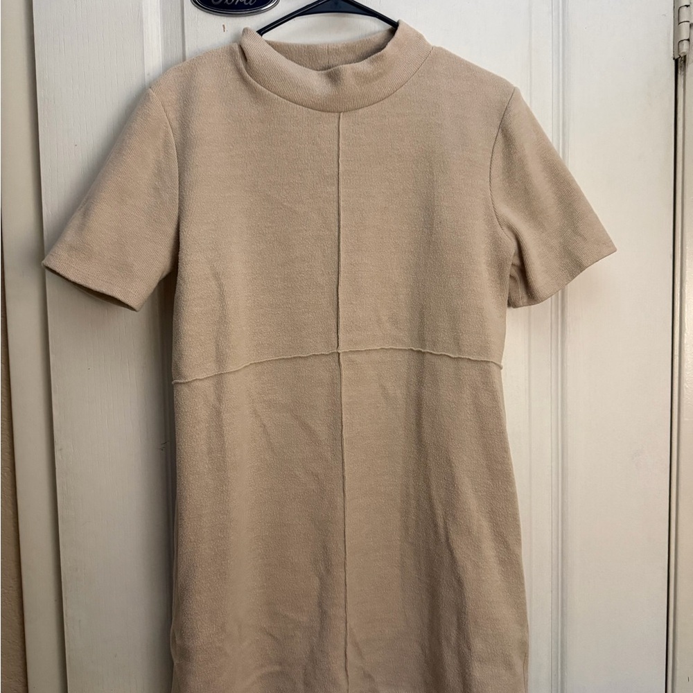 Zara Cream Ribbed Knit Top